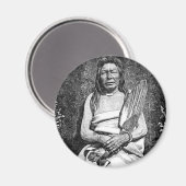 アメリカインディアン磁石 マグネット (正面/裏面)