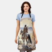 アメリカインディアン エプロン (着用した状態)