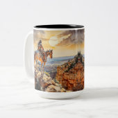 アメリカインディアン ツートーンマグカップ (正面左)