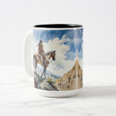 アメリカインディアン ツートーンマグカップ (正面左)