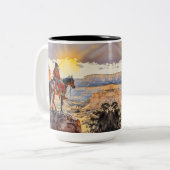 アメリカインディアン ツートーンマグカップ (正面左)