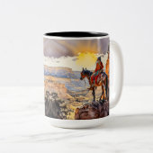 アメリカインディアン ツートーンマグカップ (正面右)