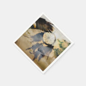 アメリカインディアン・ドリーム・キャッチャー、ウルフイーグル・ナプキンス スタンダードカクテルナプキン (角)