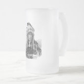 アメリカインディアン フロストグラスビールジョッキ (正面右)