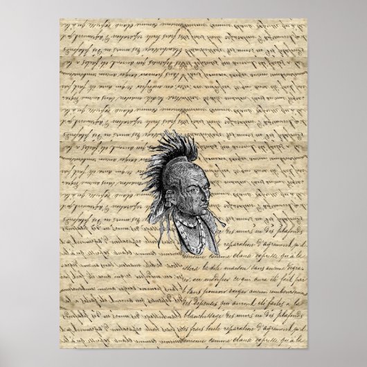 アメリカインディアン ポスター (正面)