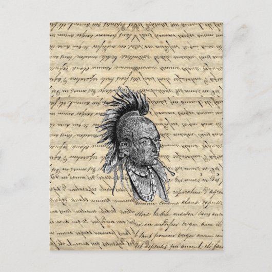 アメリカインディアン ポストカード (正面)