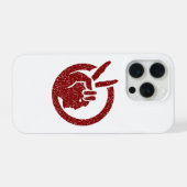 アメリカインディアン+ムーブメントの旗 iPhoneケース (裏面横)
