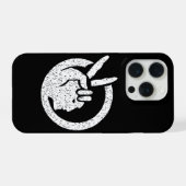 アメリカインディアン+ムーブメントの旗 iPhoneケース (裏面横)