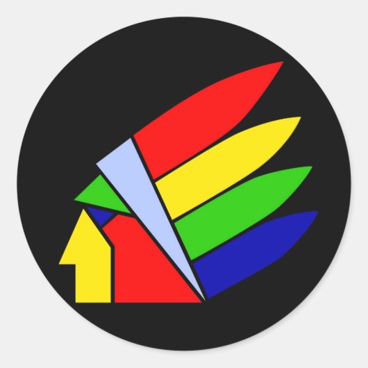 アメリカインディアン ラウンドシール (正面)