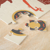 アメリカインディアン：文化背景。 ジグソーパズル (側面)