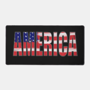 アメリカインフラッグ文字 デスクマット
