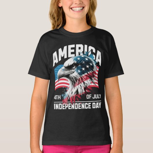 アメリカイーグル独立記念日 Tシャツ (正面)