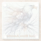 アメリカイーグル神 ガラスコースター (裏面)