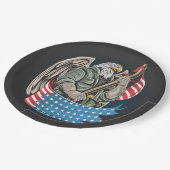 アメリカイーグル紙プレート ペーパープレート (アングル)