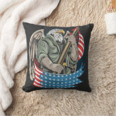 アメリカイーグル装飾用クッション クッション (ブランケット)