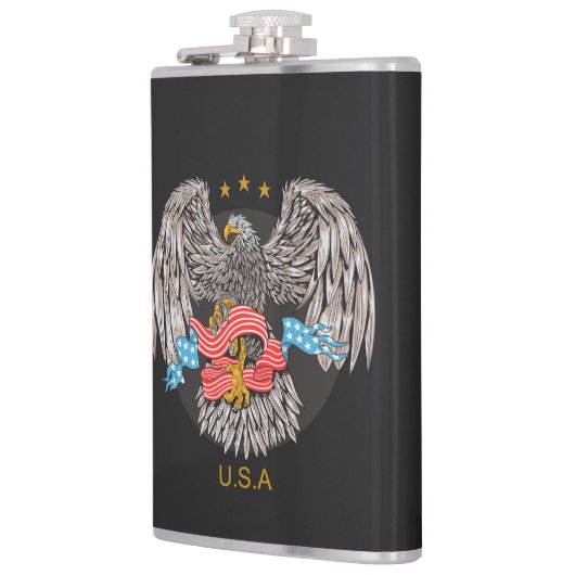 アメリカイーグル フラスク (左)
