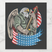 アメリカイーグル ワインラベル (シングルラベル)