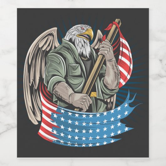 アメリカイーグル ワインラベル (シングルラベル)