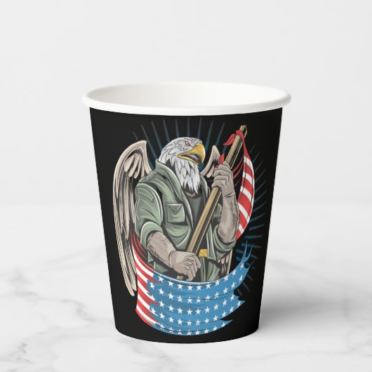 アメリカイーグル 紙コップ (裏面)