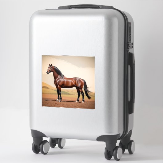 アメリカウマ シール (スーツケース)