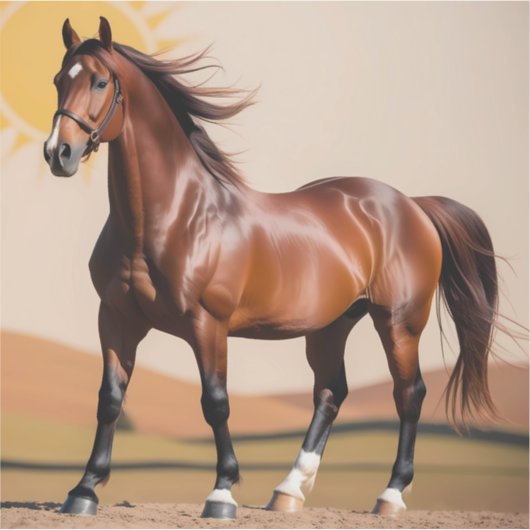 アメリカウマ シール (正面)