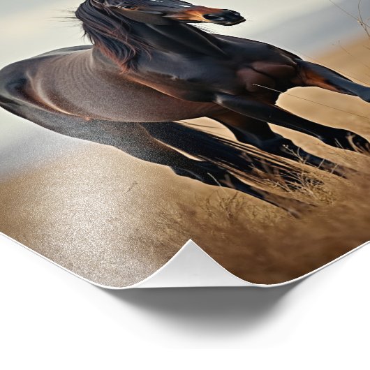 アメリカウマ フォトプリント            (角)