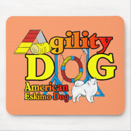 アメリカエスキモー犬の敏捷性ギフト マウスパッド