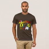 アメリカエスキモー犬の敏捷性ギフト Tシャツ (正面フル)