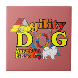 アメリカエスキモー犬の敏捷性 タイル
