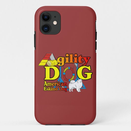 アメリカエスキモー犬の敏捷性 Case-Mate iPhoneケース (裏面)