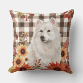 アメリカエスキモ秋水彩花 クッション (正面)