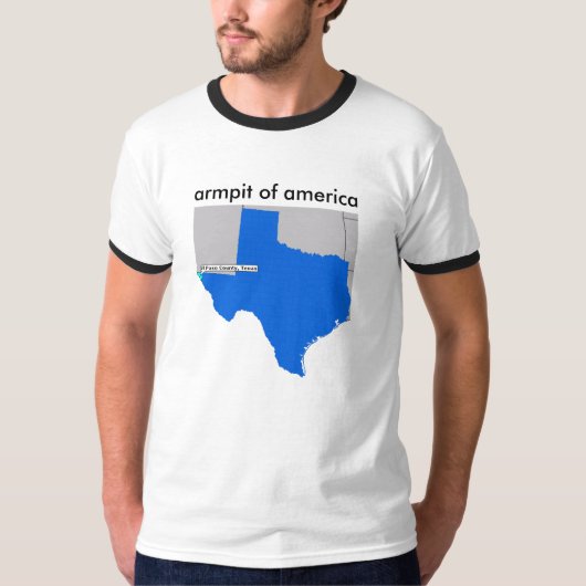 アメリカエルパソテキサス州の脇の下 Tシャツ (正面)