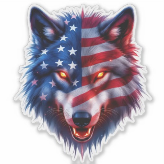 アメリカオオカミ シール (正面)