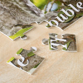 アメリカオオコノハズクのひよこ ジグソーパズル (側面)