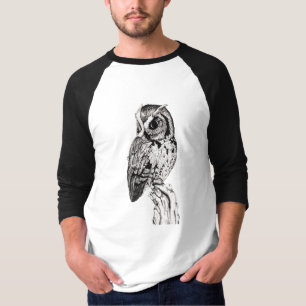 アメリカオオコノハズクのワイシャツ Tシャツ