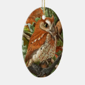 アメリカオオコノハズク(茶色段階) セラミックオーナメント (右)