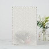 アメリカオシのカスタムの文房具 便箋 (スタンド正面)