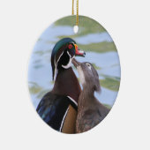 アメリカオシのキス セラミックオーナメント (右)