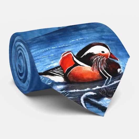 アメリカオシのタイ ネクタイ (ロール)