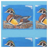 アメリカオシドリ ファブリック (クローズアップ)