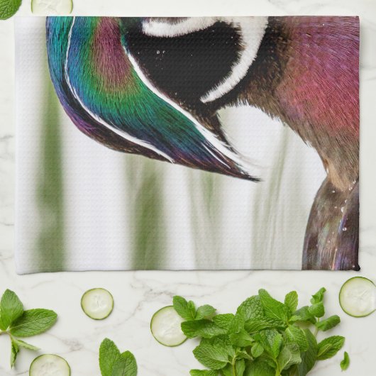 アメリカオシ キッチンタオル (折り畳み)