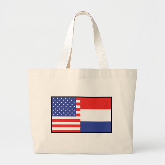 アメリカオランダ ラージトートバッグ (正面)