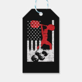 アメリカオリンピック重量挙げ ギフトタグ (裏面)