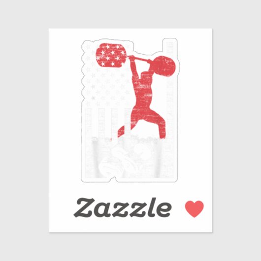 アメリカオリンピック重量挙げ シール (シート)