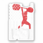 アメリカオリンピック重量挙げ シール (正面)