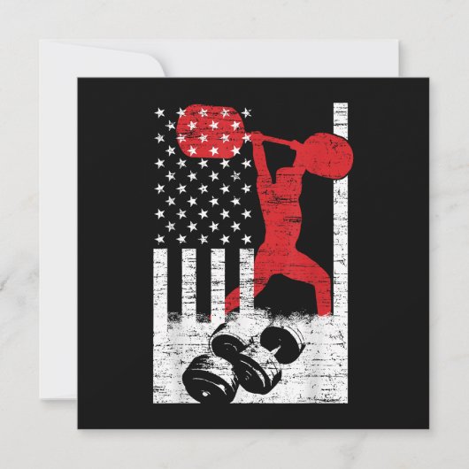 アメリカオリンピック重量挙げ 招待状 (正面)