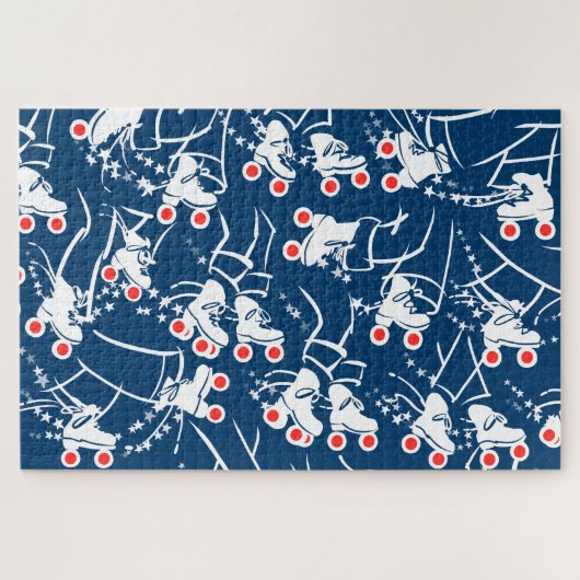 アメリカオンホイールズ – スケートで滑るジグソーパズル ジグソーパズル (横)