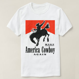 アメリカカウボーイを再びシャツにする Tシャツ