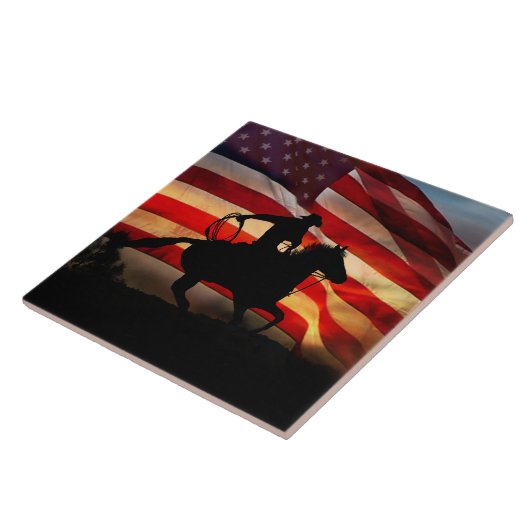 アメリカカウボーイカントリーウェスタンホース タイル (側面)