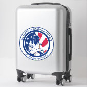 アメリカカスタマイズ国愛国的手交トラック・バン シール (スーツケース)
